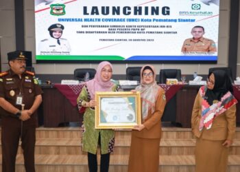 Peserta JKN Capai 96,62 Persen, Pemko dan BPJS Launching UHC di Siantar