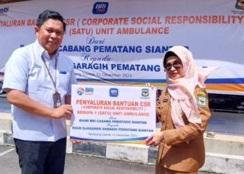 Wali Kota Pematang Siantar Terima CSR Berupa Mobil Ambulans dari BRI