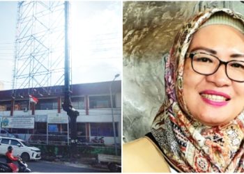 Tiang Reklame di Jalan Adam Malik Diduga Dibangun Tanpa Izin, Kadis PMPTSP Bungkam