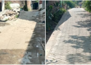 Proyek Rabat Beton Rp 119,6 Juta di Gang Tobasa Siantar Martoba Tahun 2023 Diduga Fiktif